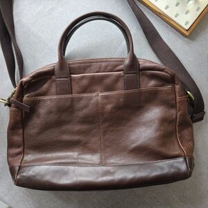 Fossil Men's Messenger Bag - dark brown